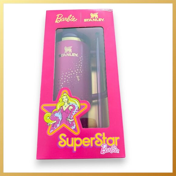 Stanley x Barbie™ 70s Superstar 40oz Quencher Limited Edition Brand New in Box - Picture 2 of 2